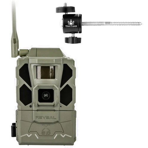 TACTACAM Reveal X Gen 3.0 Cellular Trail Camera - Multi Carrier, HD Photos & Videos, Pre-Installed Antenna, Built-in GPS, Best Battery Life, Low-Glow IR Flash, Fast Trigger Speed + Tree Mount