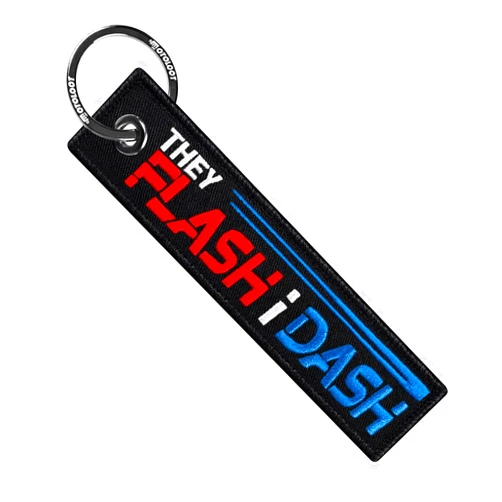 MotoLoot Keychain for Motorcycles, Scooters, Cars and Gifts (They Flash I Dash)