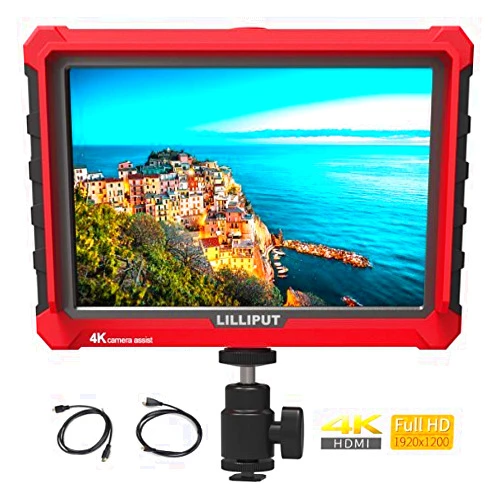 LILLIPUT A7S 7 inch IPS On-Camera Monitor with 4K HDMI Input Output, 1920x1200 Field Monitor for DSLR and Mirrorless Camera with Histogram False Color Peaking