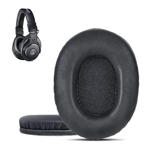 Krone Kalpasmos Audio Technica ATH-M50X Replacement Ear Pads, Audio Technica Headphone Pads for ATH M50 M50s M50BT M40X M40 M35 M30, Ath Headphone Covers for ATH M-Series, Soft Memory Foam, Black