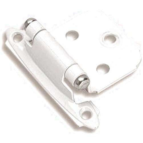 Amerock BPR3429-W White Face Mount Self-Closing Variable Overlay Hinges, 10 Pair Pack