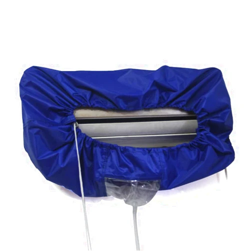 QNPQYX Split Air Conditioning Cleaning Cover Bag with 10ft Water Pipe and Drain Outlet, Two Sides Support Plates Waterproof Panels Wall Mounted Air Conditioner Service Bag (For Max 95