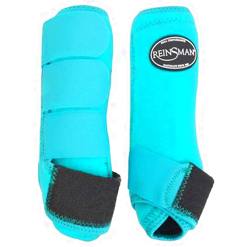 Coolhorse Reinsman Apex Front Pair Splint Boots- Aqua (Large)