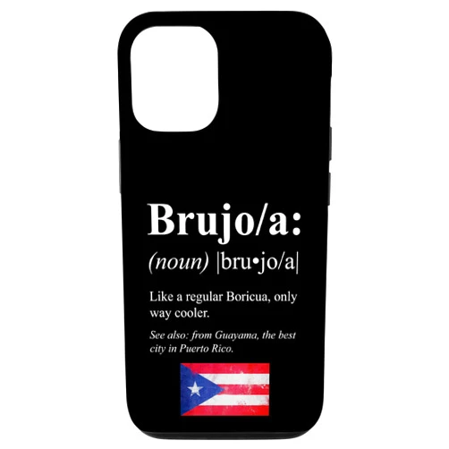 Funny Puerto Rican Gifts for Brujos iPhone 12/12 Pro Boricua Guayama Puerto Rico Gift - Brujo Definifion Case
