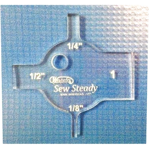 Westalee Design Clear Acrylic Spacing Gauge for Use with Ruler Foot and Quilting Templates