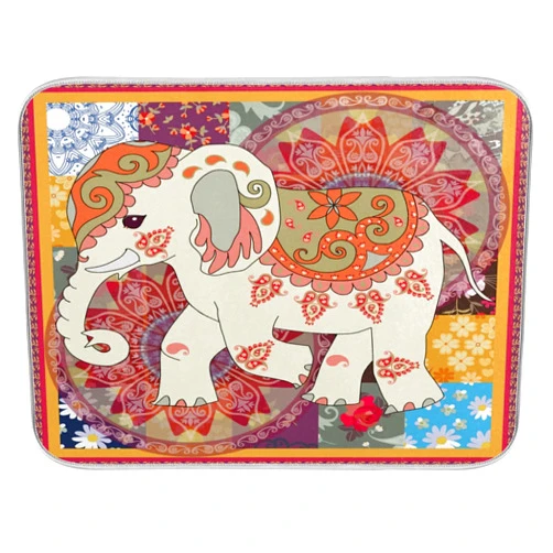 ElliTarr Dish Drying Mat for Kitchen Microfiber Absorbent Dish Draining Mat Large Kitchen Drying Mats Heat Resistant Drying Pad for Counter 18 x 24 Boho Elephant