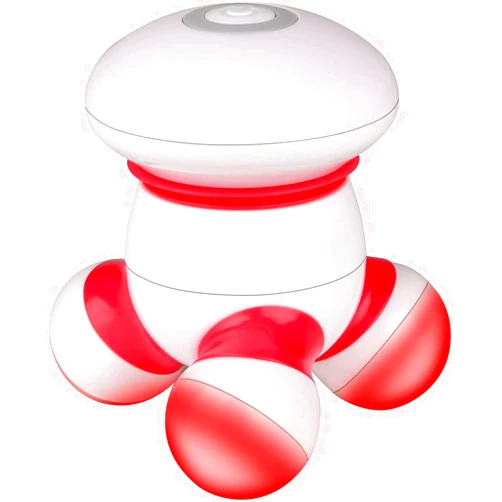 cotsoco Mini Handheld Massager, Portable Vibrating Body Massager with LED Light for Hand Head Neck Back Legs Arms Pain Release, Battery Operated to Use at Home, Office, Travel,As Gifts