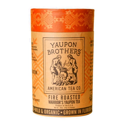 Yaupon Brothers Fire Roasted Warrior’s Yaupon Tea – Yaupon Brothers – Wild-Crafted, Naturally Caffeinated – Antioxidant-Rich – Florida Grown Superfood – 16 Natural Fiber Tea Bags