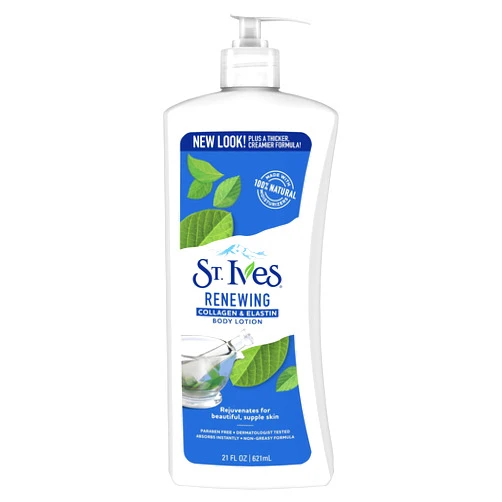 St. Ives Skin Renewing Body Lotion Collagen Elastin 21 oz(Pack of 4)