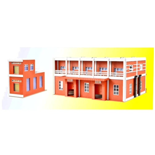 Vollmer N Scale OBI Do-It-Yourself Store/Home Mart - Kit (Plastic) - 8 x 5-1/8 x 2-15/16