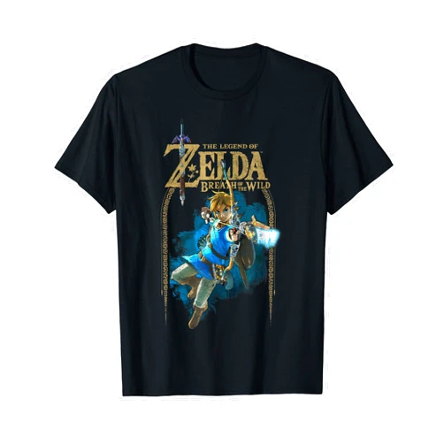 The Legend of Zelda Zelda Breath Of The Wild Link Arch Shot Logo Graphic T-Shirt T-Shirt