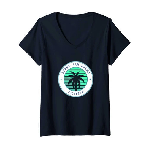 Calabria Serra San Bruno Design Womens Calabria Serra San Bruno V-Neck T-Shirt