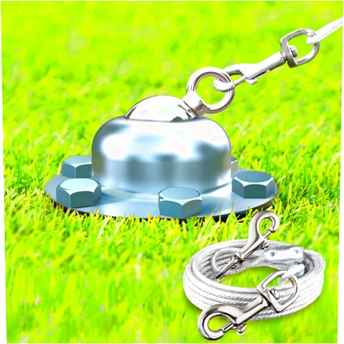 Pestairs 360° Swivel Dog Tie Out Cable and Stake - 50 Ft Dog Yard Leash and Stake Rust Proof for Small Medium Large Dogs - Petfect for Grass Yard Camping Outdoor