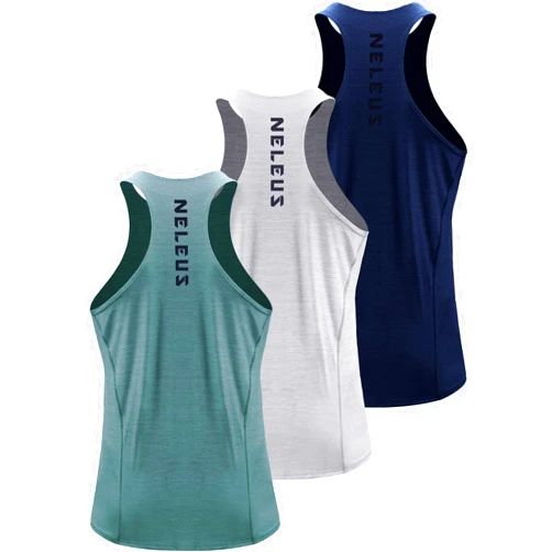 NELEUS Men's 3 Pack Running Tank Top Dry Fit Y-Back Athletic Workout Tank Tops