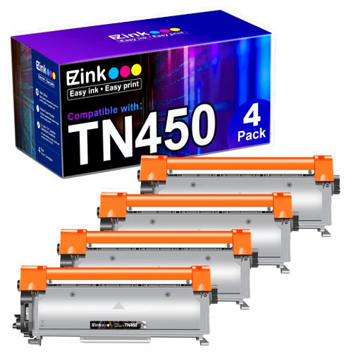 E-Z Ink (TM Compatible Toner Cartridge Replacement for Brother TN450 TN420 TN-450 TN-420 Compatible with HL-2270DW HL-2280DW HL-2230 HL-2240 MFC-7360N MFC-7860DW DCP-7065DN Intellifax 2840(4 Black)