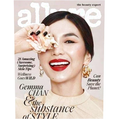 Allure Magazine Issue: April 2019 Cover :- Gemma Chan + Magazine Cafe Bookmark
