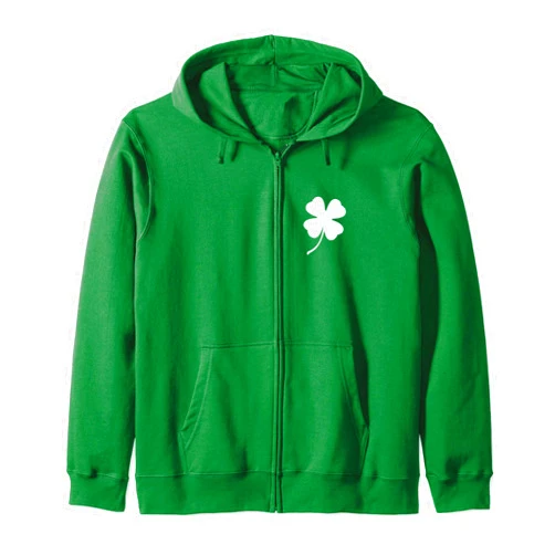 St Patricks Day Shirts & Saint Patricks Day Tees Irish Zip Up Hoodie Men Women - Lucky St Patricks Day Gift Zip Hoodie
