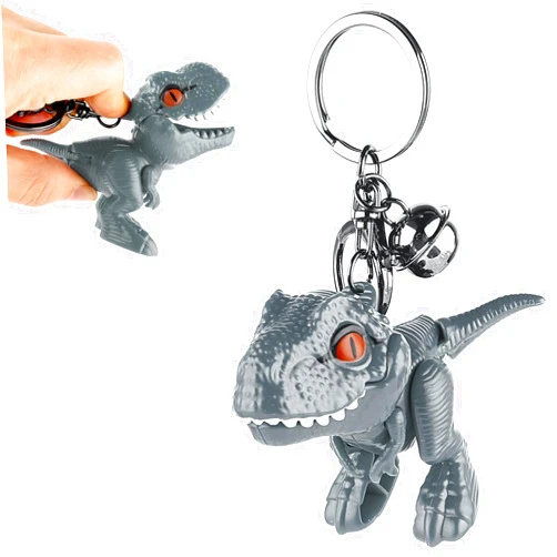 Yuanchu Cute Dinosaur Keychain, Kawaii Cartoon Gift Key Chain Movable Dinosaur Car Keychains Adorable Dinosaur Bag Charm