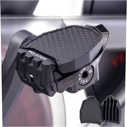 BUCKLOS Look Delta Pedal Converter Compatible with Peloton Bike & Bike Plus - Pedals for Regular Shoes - Replacement Pedals Adapter for Original Bike, Flat Platform Pedals, Exercise Bike Accessories