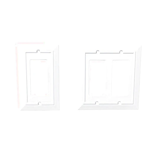 Franklin Brass W35243-PW-C Classic Architecture Single Decorator Wall Plate/Switch Plate/Cover, White AND Franklin Brass Classic Architecture Double Decorator Wall Plate/Switch Plate/Cover, White