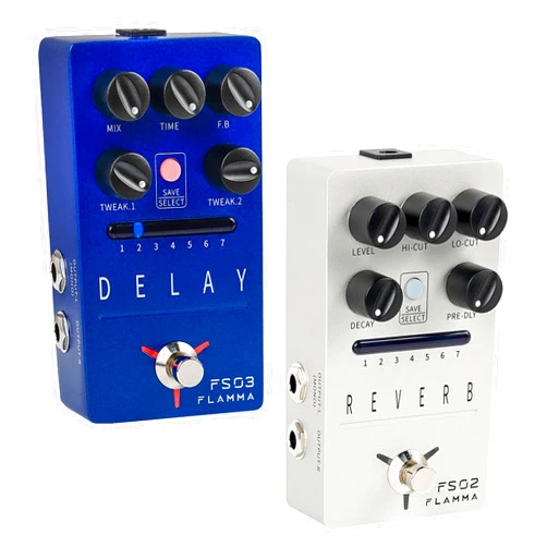 FLAMMA Reverb and Delay Guitar Pedals