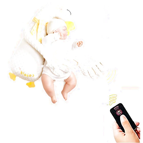 Generic Baby Soothing Palm Infants Soother Plush Toy with Remote Control, Interactive Electronic Pet Plush Toy, Animal Shape Soothe Gift for Restful Sleep Palm, Expectant Mother,Pregnant Woman