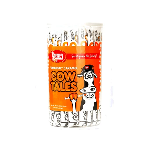 Goetze's Candy Vanilla Cow Tales - 2.25 Pound Canister (36 Ounces) - Fresh from the Factory