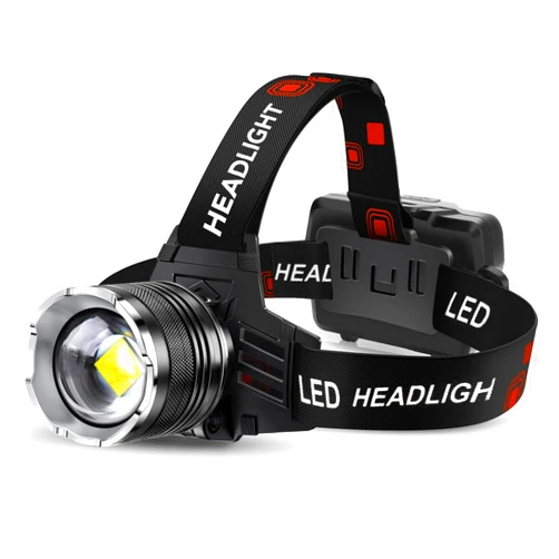 AKNEAR LED Rechargeable Headlamp 99000 High Lumens, 95 Hours Endurance Head Lamp with Zoomable & 12 Modes & IPX7 Waterproof & 125° Adjustable, Super Bright Head Light for Outdoor, Camping, Hard Hat