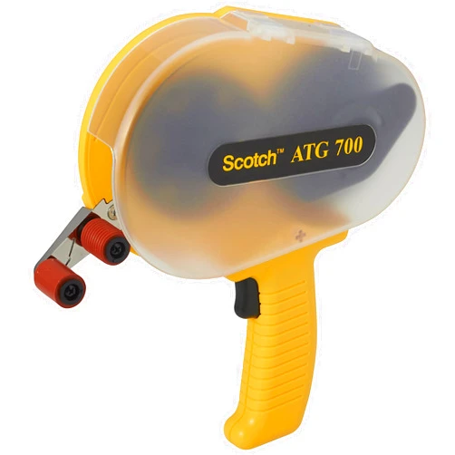 3M Scotch ATG 700 Adhesive Applicator, 1/2 in and 3/4 in wide rolls, Yellow