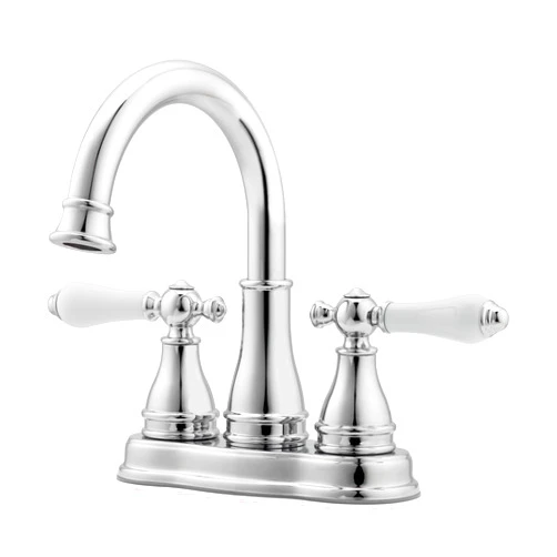 Pfister Sonterra Bathroom Sink Faucet, 4-Inch Centerset, 2-Handle, 3-Hole, Polished Chrome Finish, LFWL245PC