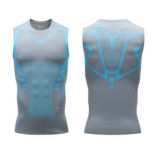 Ordaba Vitaboost Compression Shirt, 2024 The Newest Version Ionic Shaping Sleeveless Shirt, for Men to Build a Perfect Body