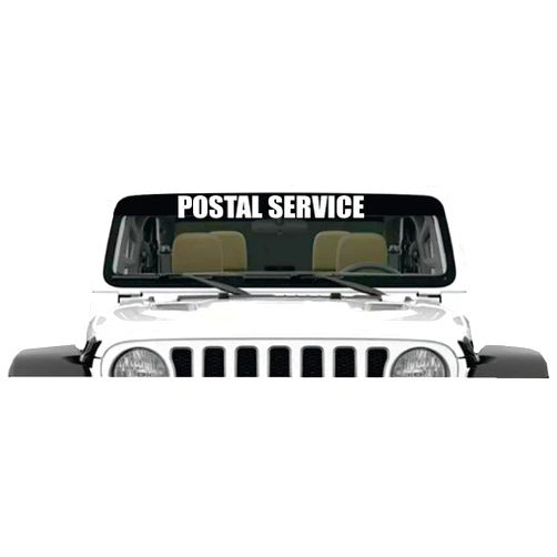 Generic Postal Service Banner U.S. Mail Car Window Decal Sticker Rural Carrier Truck USA Rural