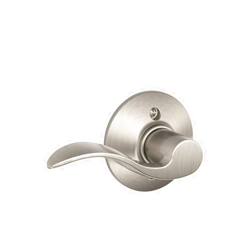 Schlage F170 ACC 619 LH Left Handed Accent Door Lever, One Sided Non-Turning Dummy Door Handle, Satin Nickel
