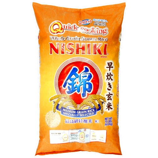 Nishiki Quick Cooking Brown Rice, 15-Pound