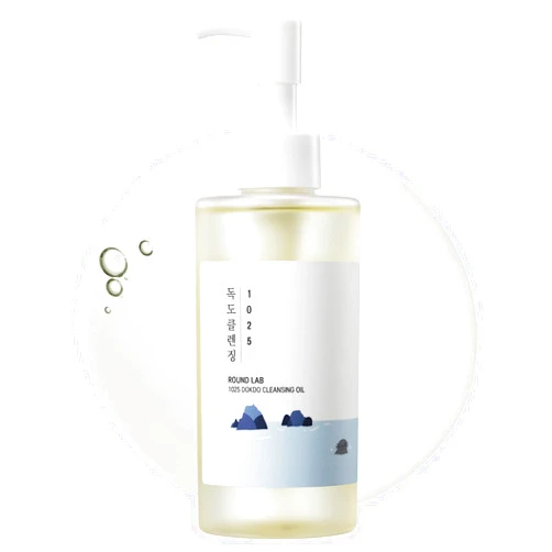 ROUND LAB 1025 Dokdo Cleansing Oil 6.76 Fl Oz, Facial Oil Cleanser for Face, Deep Pore Cleansing, Makeup Blackhead Impurities Remover, Easy to Wash Off No Oily Residue, Korean Skin Care