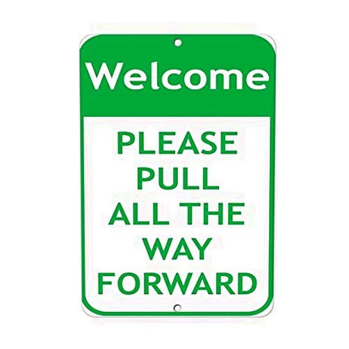 ERHJYTJ Warning Aluminum Sign 