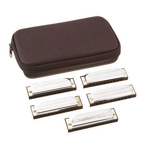 Hohner Special 20 Harmonica Bundle with C-7 Case in keys of G,A,C,D,E - SPC