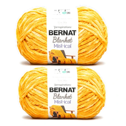 Bernat Blanket Mist-ical Sunshine 2 Pack of 300g Yarn