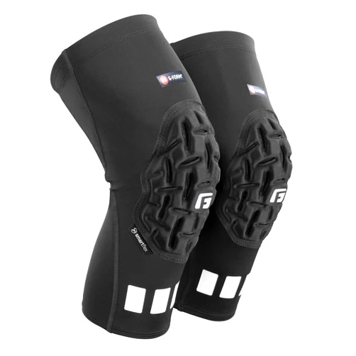 G-Form Pro Padded Compression Knee Sleeve - Compression Leg Sleeves for Men & Women - Padded Knee Sleeve for Basketball, Volleyball, Handball & Other Team Sports - Sports Gear - Black, Adult Large