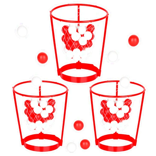 Hooqict 3 Pack Head Hoop Basketball Party Game for Kids and Adults Carnival Games Adjustable Basket Net Headband with 40 Balls for Birthday Party Basket Head Game Family Indoor Outdoor Fun Activities