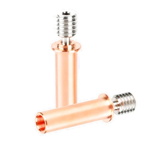 IdeaFormer-3D 2Pcs CR6 SE Bimetal Heatbreak, Titanium Alloy+Copper Bi Metal Throat All Metal Heat Break for Creality CR-6 SE/Max/Ender 3 V2 Neo/Ender 3 Neo/CR-5 PRO/CR10 Smart 3D Printer Hotend