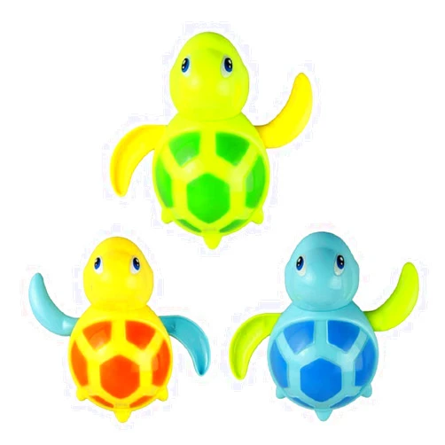 WedFeir 3pcs Bath Swimming Turtle Toy for Baby Toddler, Wind Up Chain Bathing Water Toy, Swimming Bathtub Pool Cute Swimming Turtle Toys for Boys Girls.