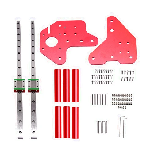 DORUNDEA Ender 3 Dual Z-axis MGN12 Linear Rail Guide Kit with Fix Plate Mount Bracket for Ender 3 Pro Ender-3 V2 3D Printer Upgrades (Z Axis, with Linear Rail)