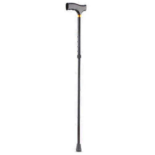 Drive Medical Designer Folding Cane with T Handle, Black
