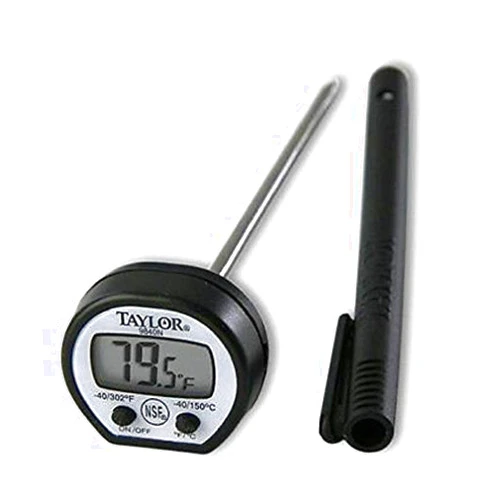 TAYLOR brand TAYLOR 9840 PROFESSIONAL DIGITAL MEAT POCKET LCD THERMOMETER WITH BATTERY, NEW,
