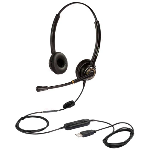 KEMEILE USB Headset with Microphone Noise Cancelling and Volume Controls, Computer PC Headphone with Voice Recognition Mic Works for Dragon Teams Zoom Skype Softphones Conference Calls Online Education etc