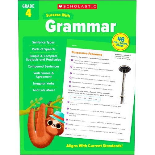 Scholastic Teaching Resources Scholastic Success with Grammar Grade 4 Workbook
