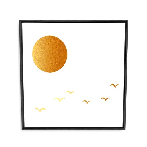 SIGNFORD Framed Canvas Home Artwork Decoration Annual Ring Canvas Wall Art for Living Room, Bedroom - 16x16 inches