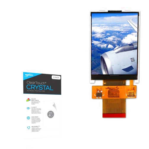 BoxWave Screen Protector Compatible With Newhaven Display NHD-2.4-240320CF-CSXN#-F - ClearTouch Crystal (2-Pack), HD Film Skin - Shields From Scratches