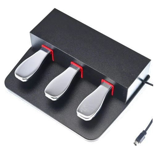 Lumirio Three Piano Foot Pedal Unit 3-Pedal for Digital Keyboard Piano Compatible for Yamaha P125, P121, P515, P128, DGX670 Electric Piano